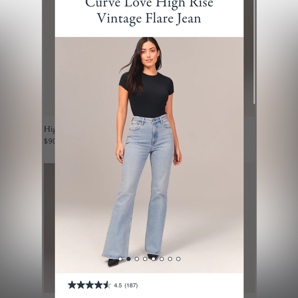 Abercrombie curve love flare jeans. 29 Long
